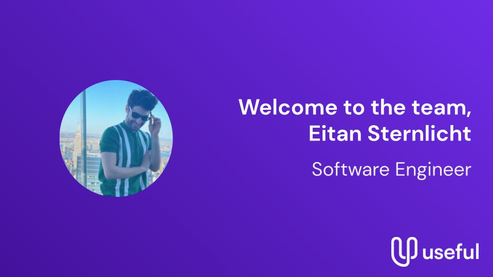 Welcome Eitan Sternlicht