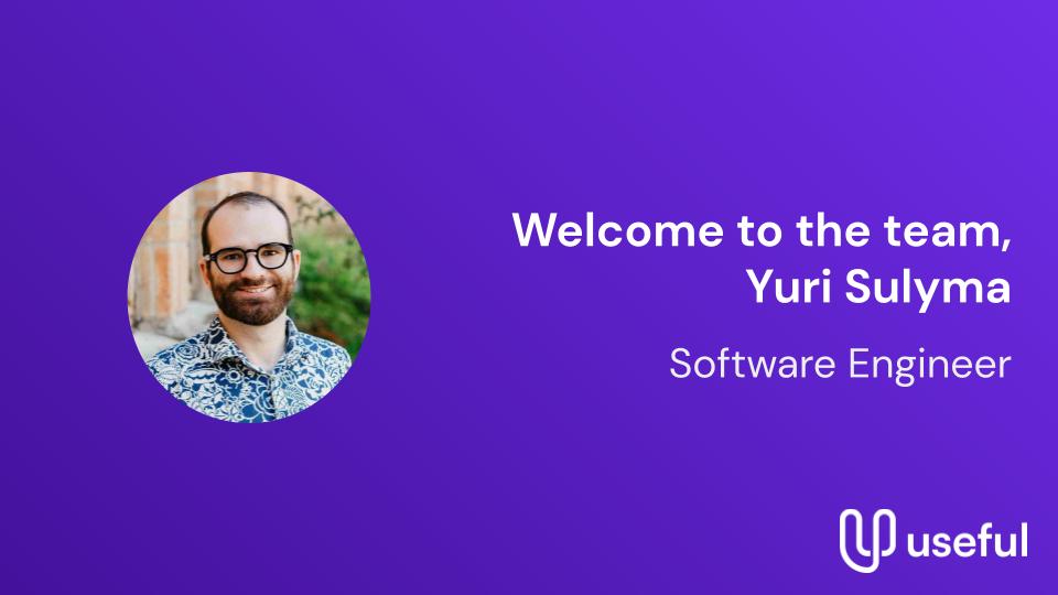Welcome Yuri Sulyma